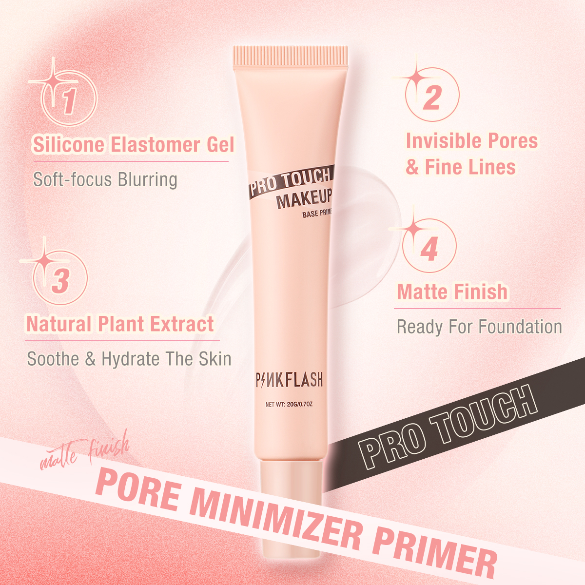 PINKFLASH Pro Touch Makeup Base Primer